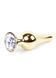 Анальна пробка Boys of Toys Jewellery Gold BUTT PLUG- Clear d - 3 см 62530064-00066 фото 2