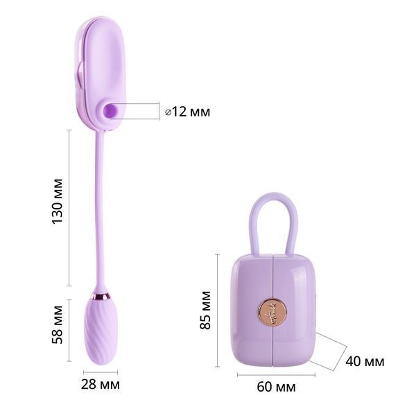 Вакуумний кліторальний стимулятор Otouch Louis Vibrate Purple з віброяйцем, у кейсі SO9430 фото