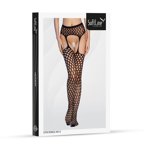 Панчохи SoftLine Stockings 4013, black - One Size 5590401310 фото