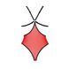Напівпрозоре боді з мереживом Passion PEONIA BODY XXL XXXL red SO8461 фото 4