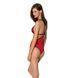 Напівпрозоре боді з мереживом Passion PEONIA BODY XXL XXXL red SO8461 фото 2