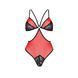 Напівпрозоре боді з мереживом Passion PEONIA BODY XXL XXXL red SO8461 фото 3