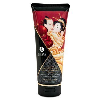 Їстівний масажний крем Shunga Sparkling Strawberry Wine (200 мл) SO2506 фото
