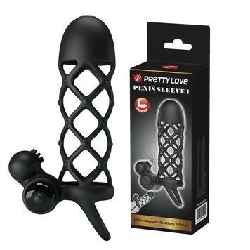 Насадка на член Pretty Love Penis Sleeve I Black 6603BI-026236 фото