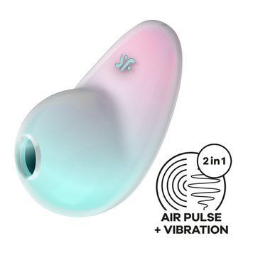 Вакуумний стимулятор з вібрацією Satisfyer Pixie Dust Mint Pink SO8971 фото