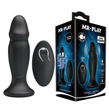Анальна пробка Mr.Play Powerfull Vibrating Anal Plug 6603BI-040085W-MR фото