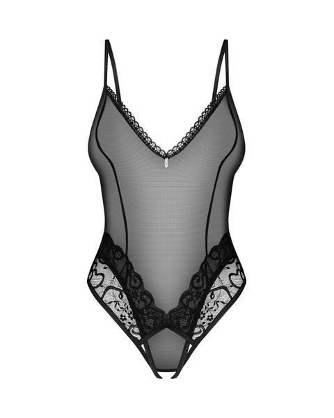 Боді Obsessive Blomentis crotchless teddy SX1026 фото