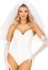 Фата нареченої Leg Avenue Tiered Bridal Veil One Size White SO9232 фото 1