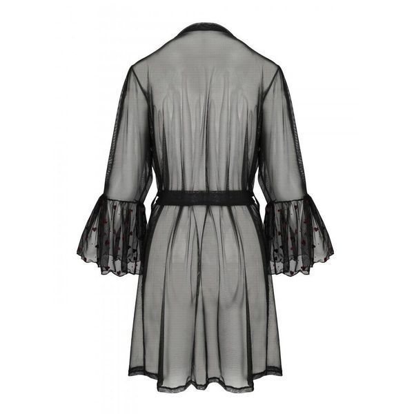 Повітряний пеньюар Passion LOVELIA PEIGNOIR XXL XXXL, black SO4772 фото