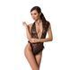 Боді монокіні з глибоким декольте Passion OTAVIA BODY, black EL15701 фото 1