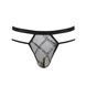 Чоловічі прозорі стринги Passion 029 THONG COLLIN Black, сітка SO7559 фото 5