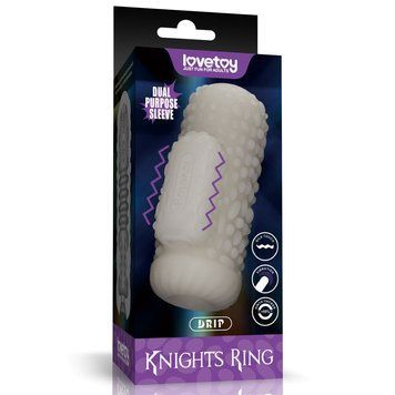 Мастурбатор LoveToy Knights Ring Vibrating Dual Purpose Sleeve-Drip 6452LV314112 фото