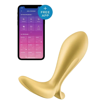 Анальна смарт-пробка з вібрацією Satisfyer Intensity Plug Gold SO8627 фото