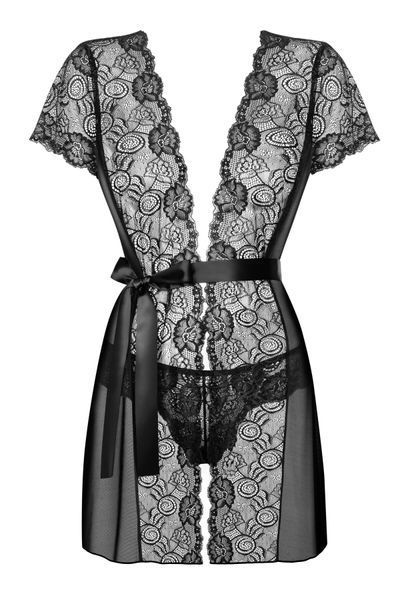 Пеньюар Obsessive Alluria peignoir & thong L XL SX1125 фото