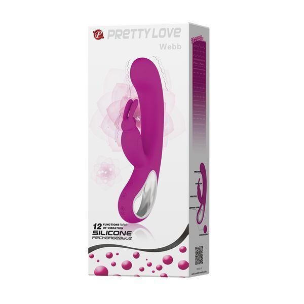 Вібратор-кролик Pretty Love Webb Vibrator Purple 6603BI-014420 фото