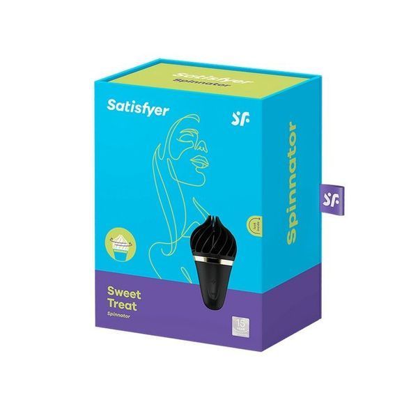 Морозиво-спінатор Satisfyer Lay-On - Sweet Treat Black Gold, 10 режимів роботи, водонепроникний SO3551 фото