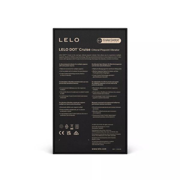 Кліторальний вібратор LELO DOT Cruise Peach Please, точкова стимуляція, технологія Infinite Loop SX3042 фото