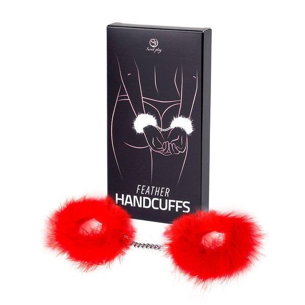 Наручники Secret Play Feather Handcuffs Red 61220534152 фото