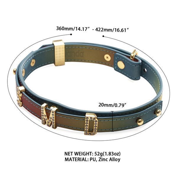 Нашийник LOCKINK Multi-color DIY Alphabet Collar SX0899 фото