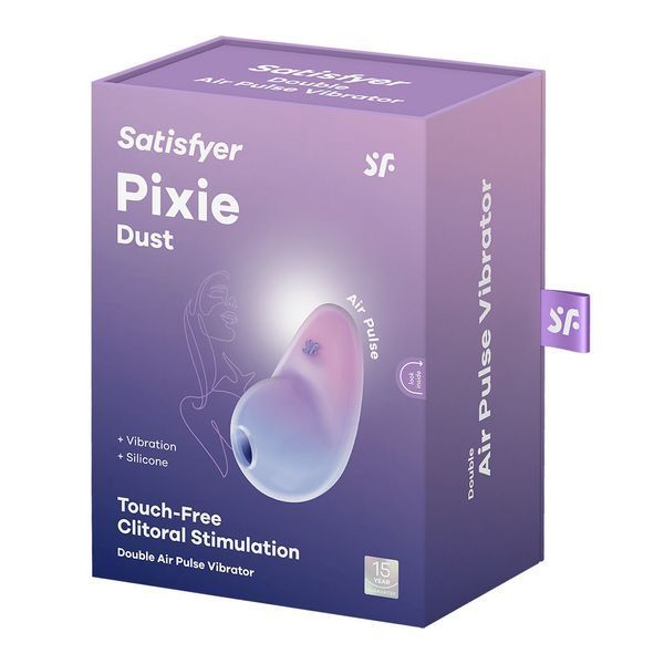 Вакуумний стимулятор з вібрацією Satisfyer Pixie Dust Violet Pink SO8972 фото