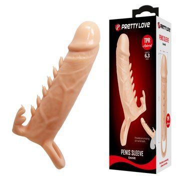Насадка на член Pretty Love Emmitt Penis Sleeve Flesh 6603BI-026246 фото