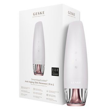 Антивіковий LED-випромінювач для відновлення шкіри обличчя GESKE Anti-Aging Skin Renewer 9в1 starlight HB0584 фото