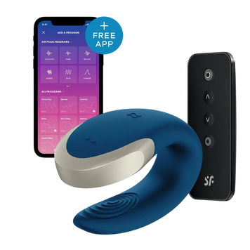 Смарт-вібратор для пар Satisfyer Double Love (Blue) SO4929 фото