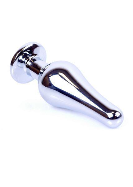 Анальна пробка Boys of Toys Jewellery Silver Long Plug Light Blue d - 3 см 62530064-00076 фото