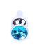Анальна пробка Boys of Toys Jewellery Silver Long Plug Light Blue d - 3 см 62530064-00076 фото 3