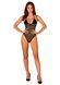 Прозоре боді Obsessive Selinne teddy XL 2XL Black, дрібна сітка, подвійні бретелі SO8664 фото 6