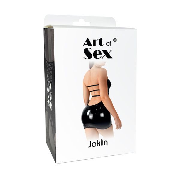 Сексуальна вінілова сукня Art of Sex - Jaklin, розмір L-2XL, колір червоний SO7507 фото