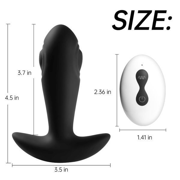 Анальна пробка Boys of Toys Dual Tapping Anal Plug, d - 3.6 см 62530056-2030 фото
