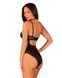 Прозоре боді Obsessive Selinne teddy XL 2XL Black, дрібна сітка, подвійні бретелі SO8664 фото 2