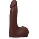 Фалоімітатор Doc Johnson The Realistic Cock ULTRASKYN - 7 Inch with Balls Chocolate SX4467 фото 1