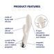 Вібратор-кролик з ротацією Satisfyer Spinning Rabbit 1 Beige SX0563 фото 7