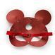 Шкіряна маска мишки Art of Sex - Mouse Mask, колір Червоний SO9650 фото 4