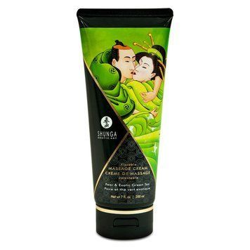 Їстівний масажний крем Shunga Pear & Exotic Green Tea (200 мл) SO2508 фото