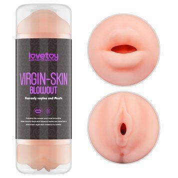 Мастурбатор LoveToy Virgin-Skin Blowout Stroker Vagina and Mouth 6452LV250015 фото