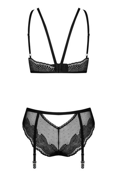 Комплект Obsessive Allastia 2-pcs set black L/XL SX2577 фото