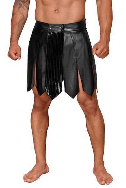 Чоловіча спідниця гладіатора Noir Handmade H053 Eco leather men's gladiator skirt, екошкіра SX0071 фото