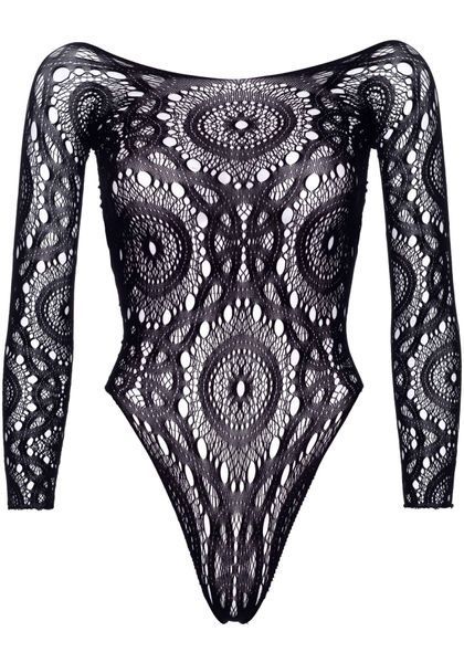 Еротичне боді-бодістокінг Leg Avenue Snap crotch thong back teddy Black M L SO9131 фото