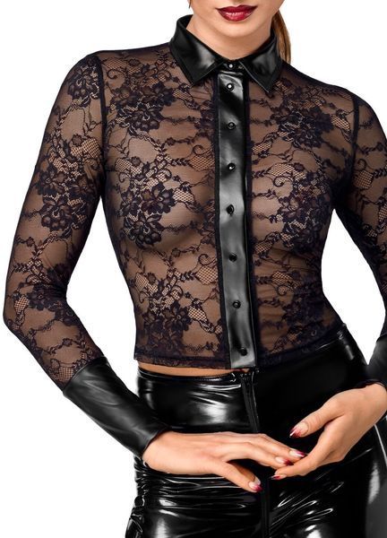Блуза Noir Handmade F377 Noirelle Lace Button-up Shirt S SX4119 фото