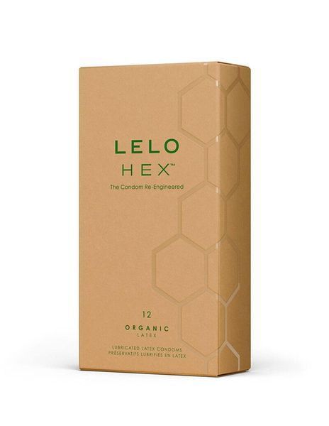 Презервативи LELO HEX Condoms Organic 12 Pack, тонкі та суперміцні SX3043 фото