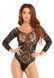 Еротичне боді-бодістокінг Leg Avenue Snap crotch thong back teddy Black M L SO9131 фото 1