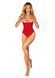 Боді з доступом Obsessive Ingridia crotchless teddy XL 2XL, червоне, відкриті груди SO9025 фото 6