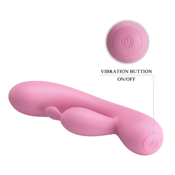 Мінівібратор-кролик Pretty Love Hugo Vibrator Pink 6603BI-014694 фото