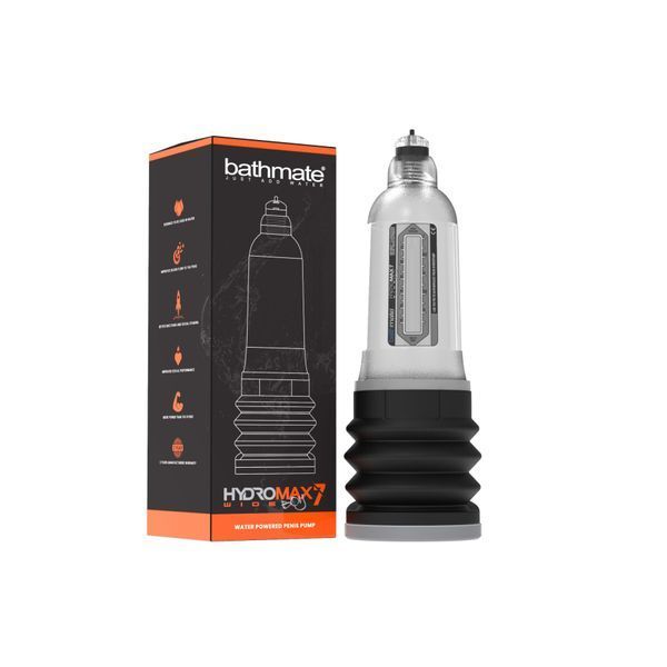 Гідропомпа Bathmate Hydromax 7 WideBoyClear, для члена довжиною від 12,5 до 18 см, діаметр до 5,5 см SO1961 фото