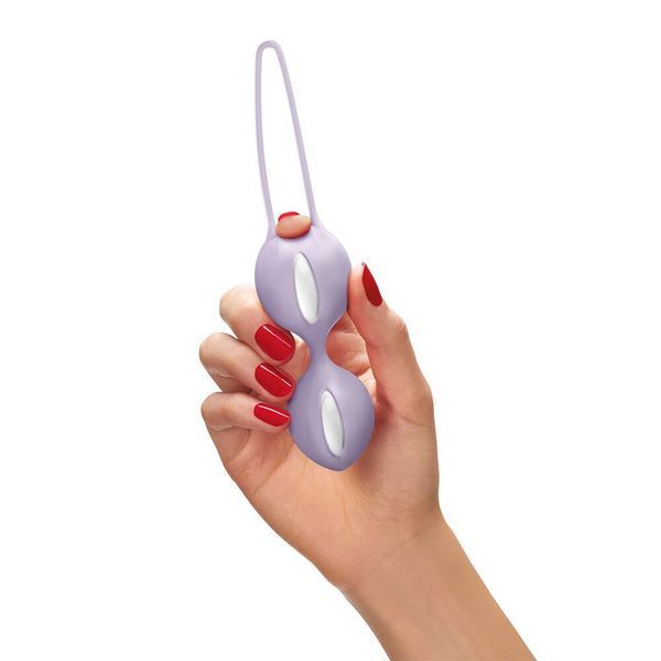 Вагінальні кульки Fun Factory SMARTBALLS DUO Purple, 2 шт, діаметр 3,2 та 3,6 см SX3669 фото