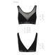 Топ з прозорою вставкою Passion PS002 TOP XL, black SO4201 фото 6