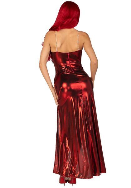 Еротична сукня Leg Avenue Shimmer bodysuit with skirt SO9185 фото